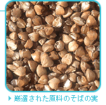 厳選された原料のそばの実